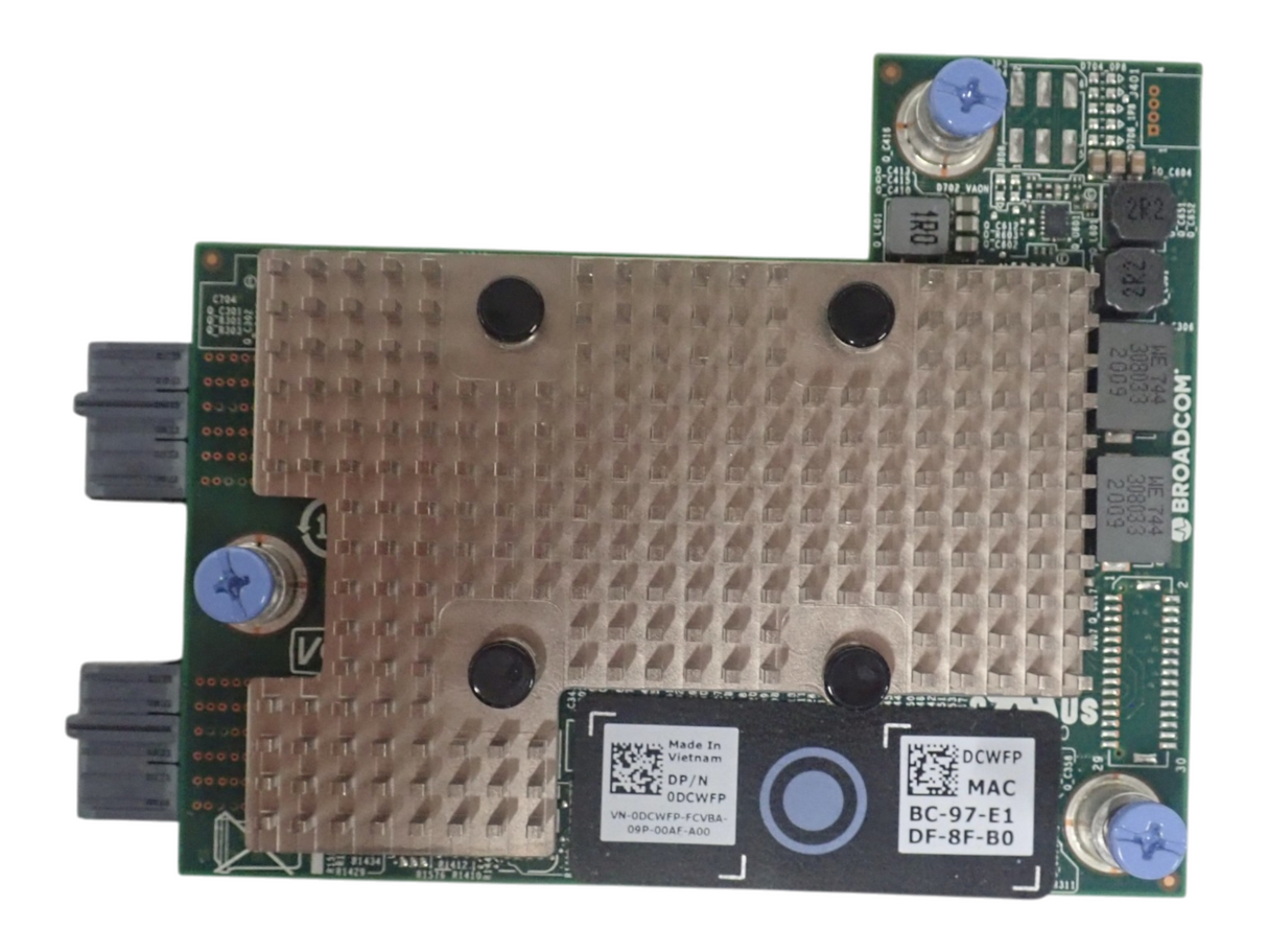 Dell Broadcom 57504 4-Port 10/25GbE SFP28 Mezzanine Card DCWFP For MX740c MX760c