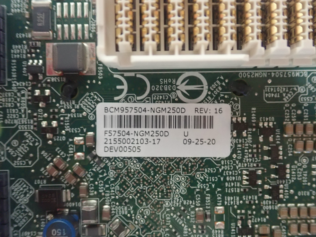 Dell Broadcom 57504 4-Port 10/25GbE SFP28 Mezzanine Card DCWFP For MX740c MX760c