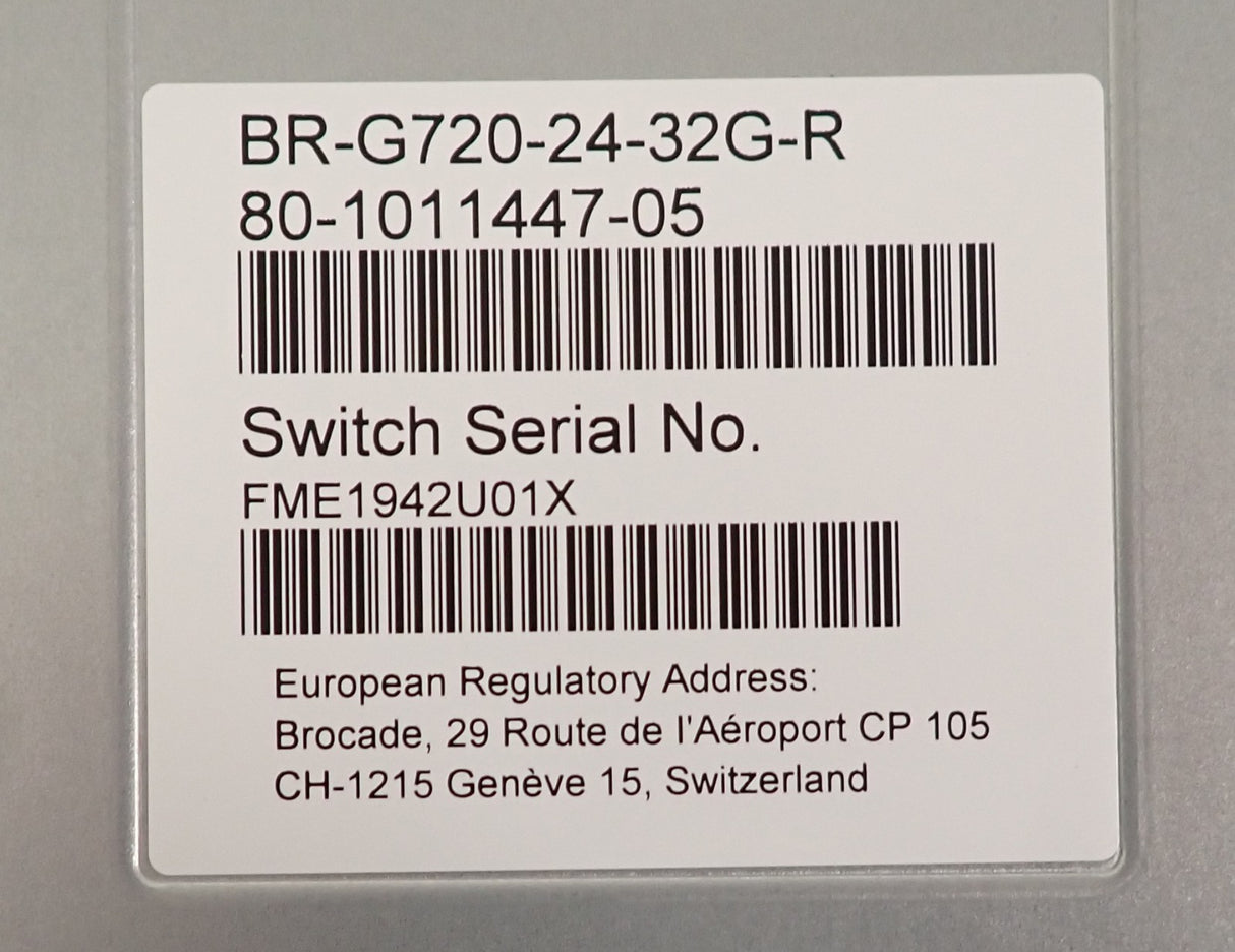 Brocade G720 48x 64GbE SFP+ + 8x 2x64G SFP-DD Port (24-Act) B2F 1U FC SAN Switch