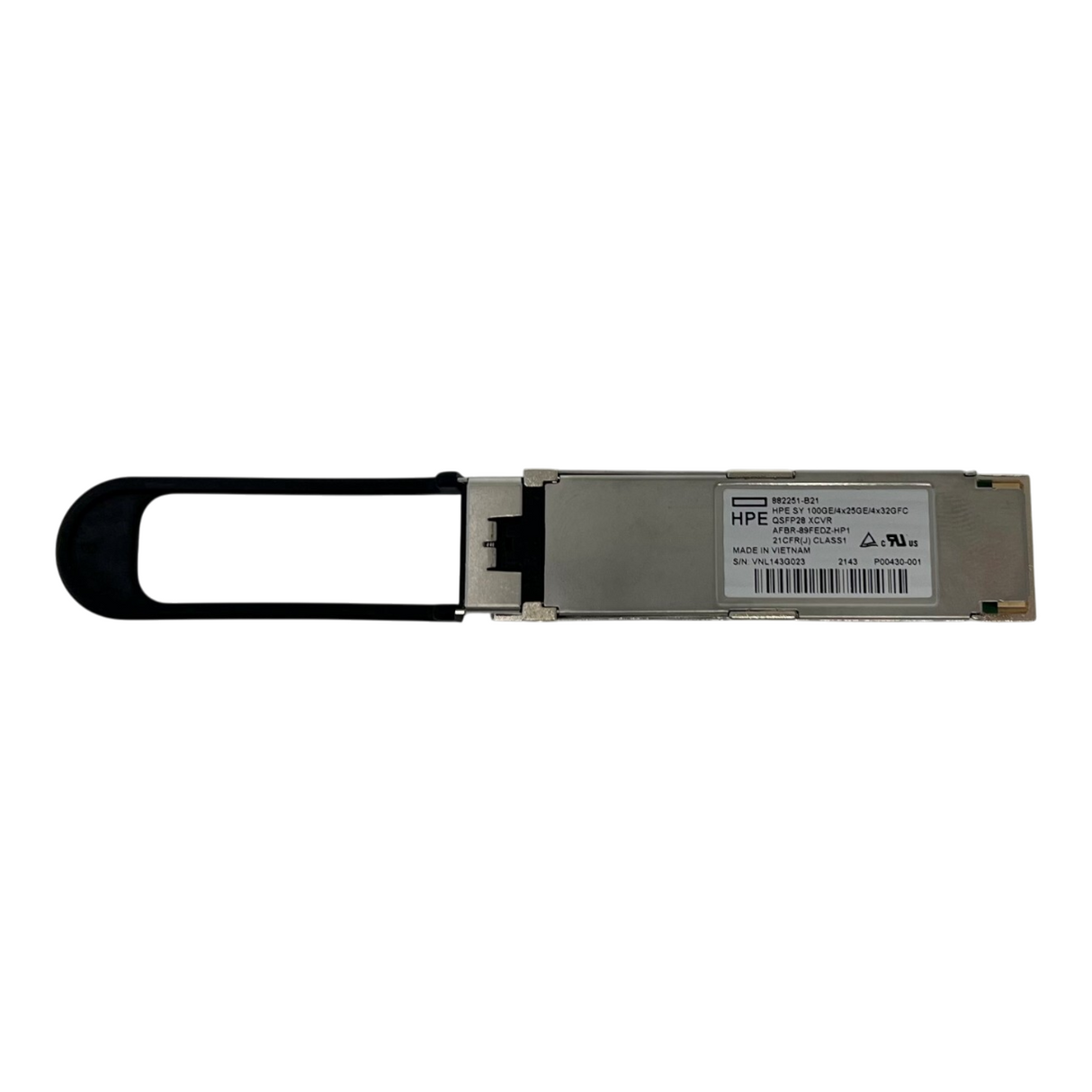 HPE Synergy 100GbE/4x25GbE/4x32Gb FC QSFP28 Transceiver 882251-B21 P00430-001