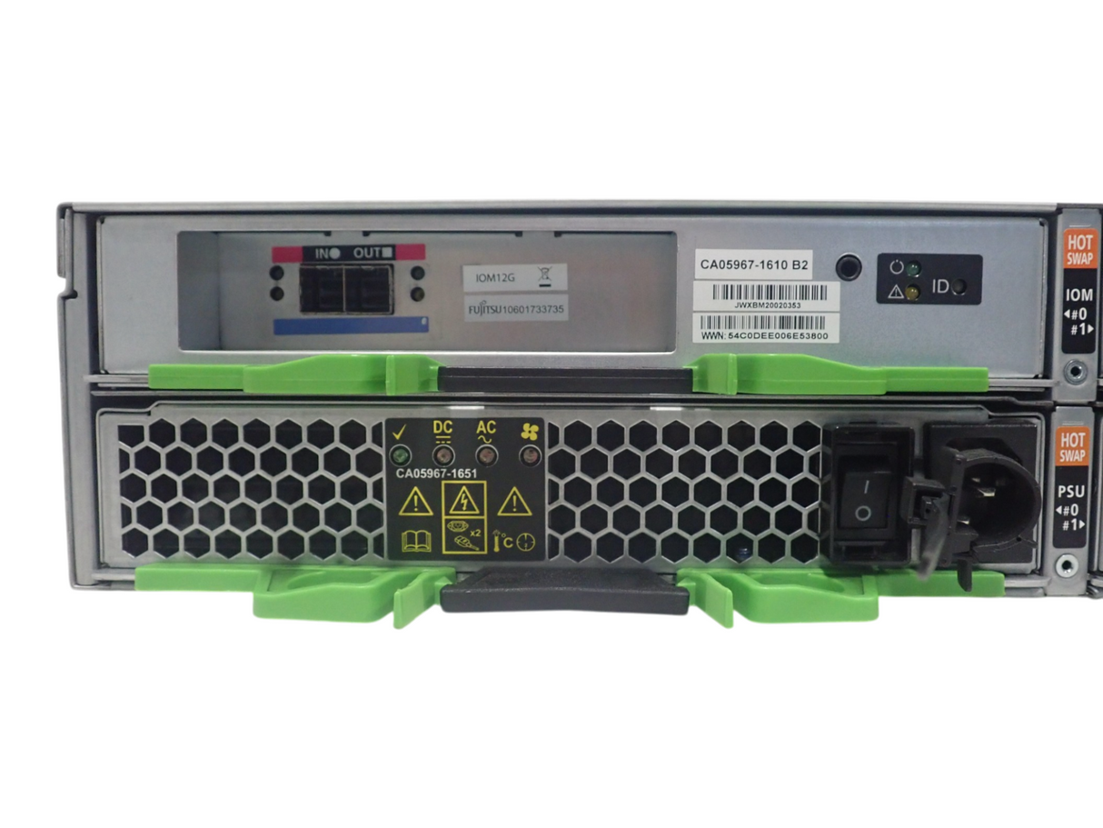 Fujitsu Eternus AF S2 24-Bay 2.5" 2x IOM12G Expansion Storage Array ETQEADAU
