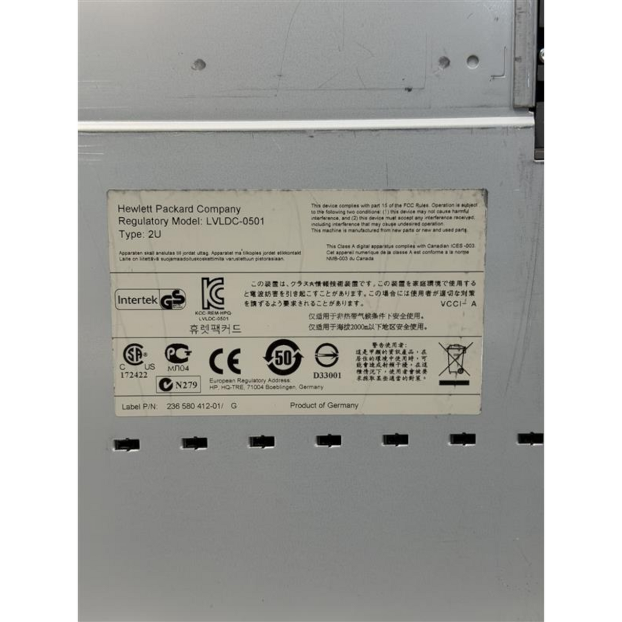 HPE StorageWorks MSL2024 24-Slot Tape Library 2U Rack Mount 407351-001