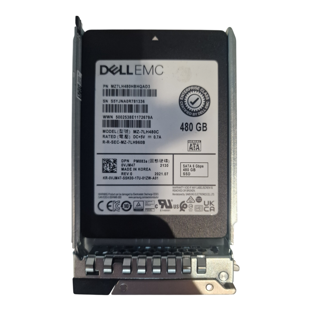 Dell 480GB SATA 6G TLC RI 2.5" Solid State Drive SSD VJM47