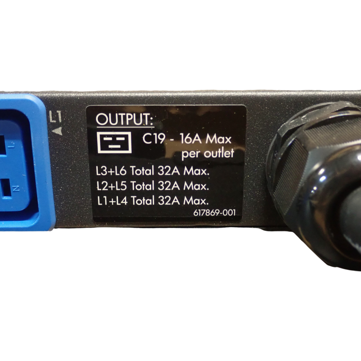 HP Intelligent Modular PDU Control Unit 6xC19 240V 3Ph 415V 32A 1U 572208-001