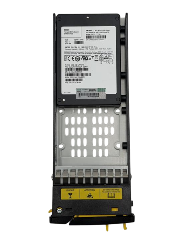 HPE StoreServ 8000 3PAR 7.68TB SAS 12G 2.5" Enterprise SSD P9L83B