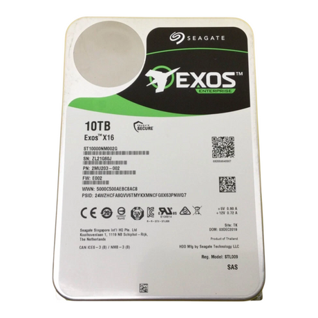 Seagate EXOS X16 10TB 7.2K SATA 12G 512e 256MB 3.5'' LFF HDD ST16000NM001G