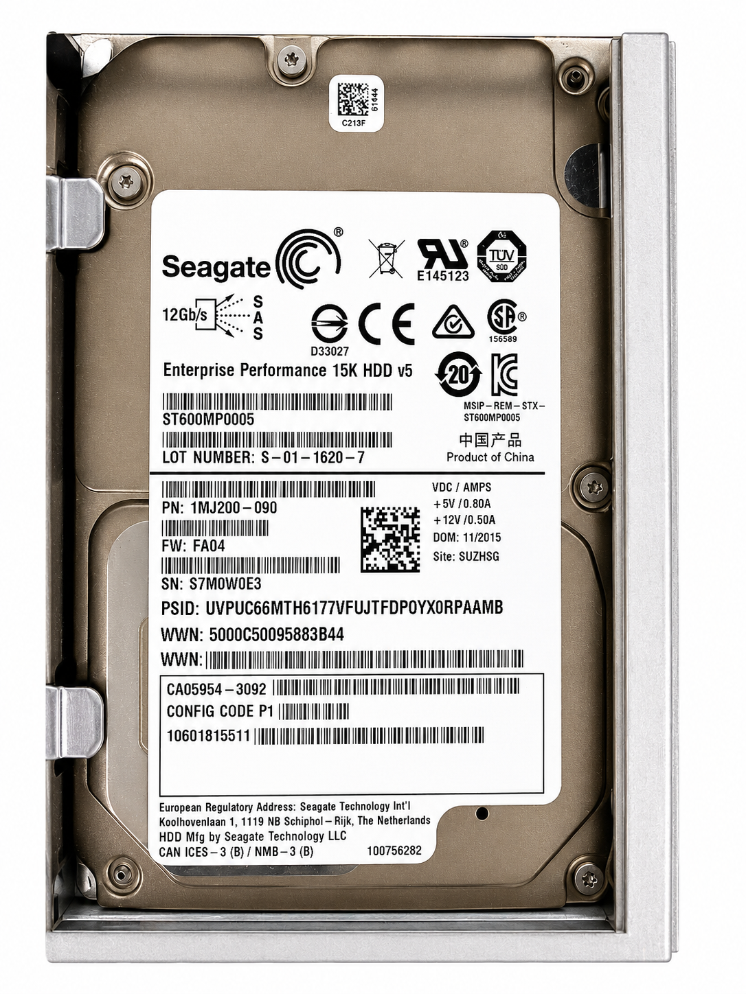 Fujitsu 600GB 15K SAS 12G Hot Swap Enterprise 3.5" LFF HDD CA07339-E136