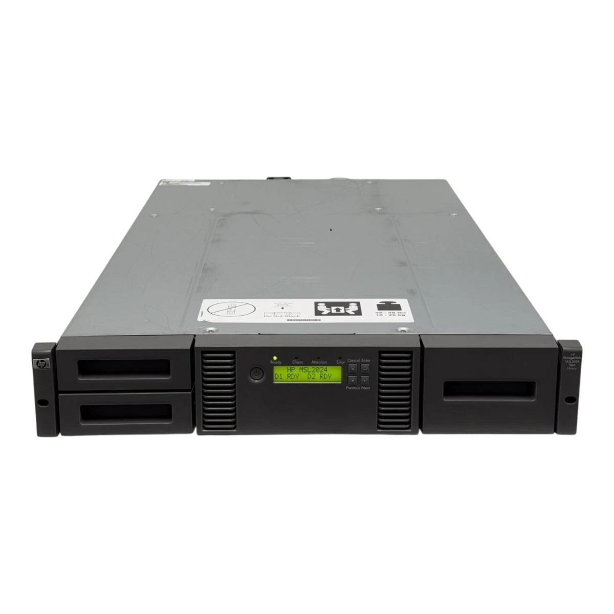 HPE StorageWorks MSL2024 24-Slot Tape Library 407351-001 + 2x LTO-7 SAS Drives