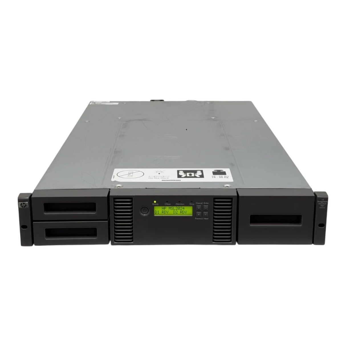 HPE StorageWorks MSL2024 24-Slot Tape Library 407351-001 + 2x LTO-7 SAS Drives