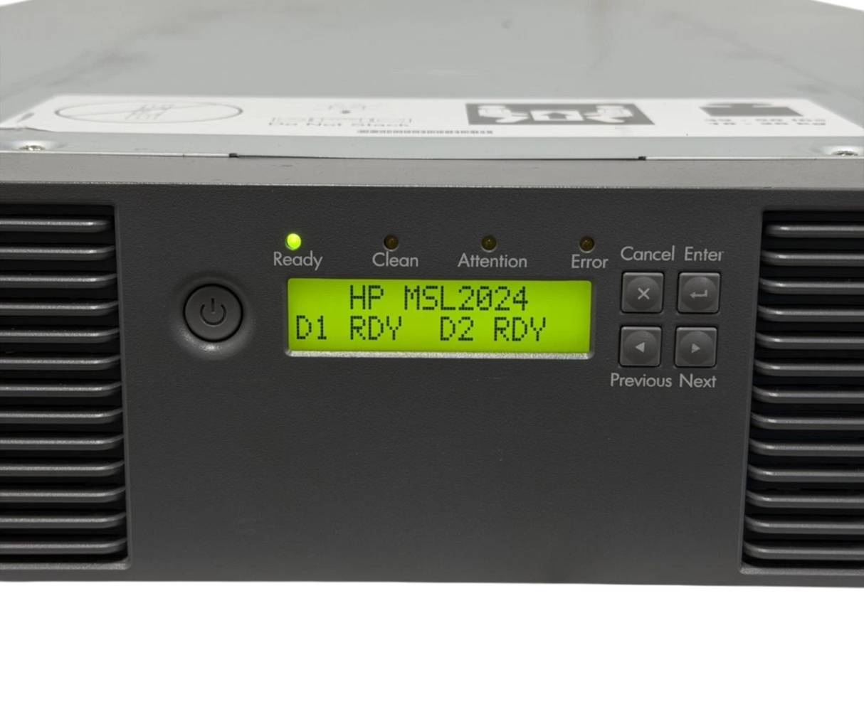 HPE StorageWorks MSL2024 24-Slot Tape Library 407351-001 + 2x LTO-7 SAS Drives