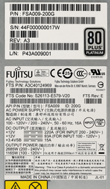 Fujitsu Primergy BX900 S2 2685W Hot Plug PSU Power Supply A3C40124969