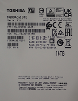 Toshiba 16TB 3.5" 7.2K SATA 6G 512mb LFF Enterprise Hard Drive HDD MG09ACA16TE