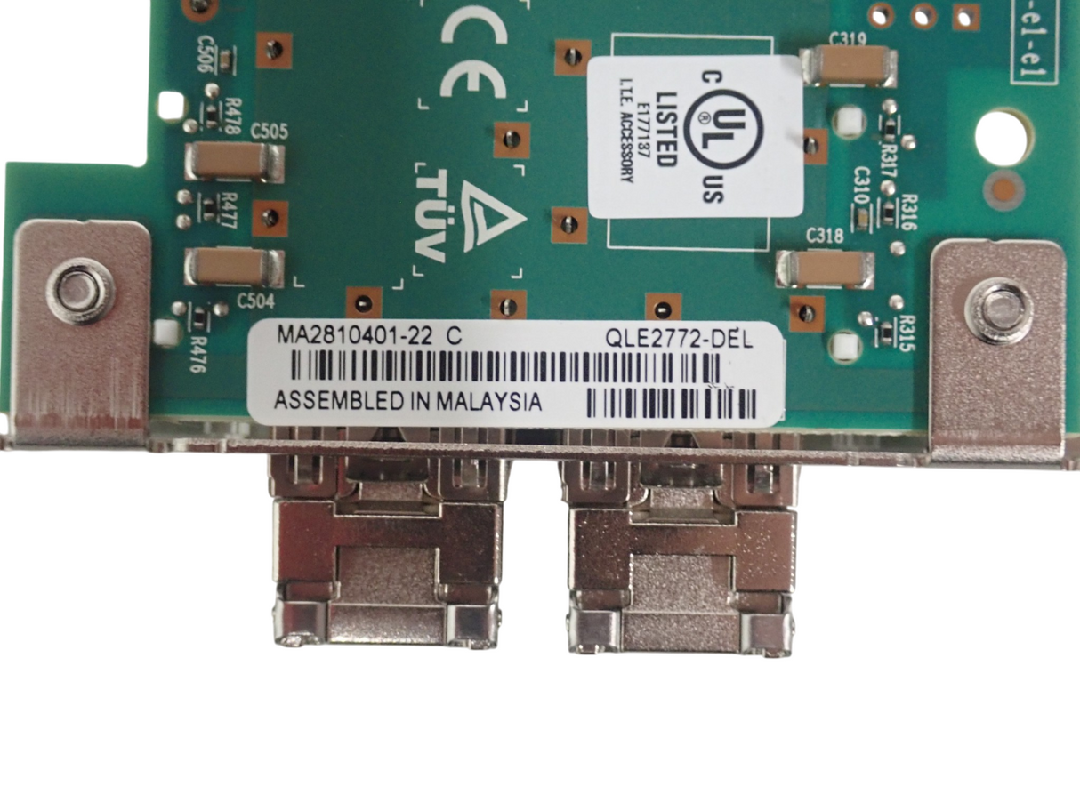 Dell QLogic QLE2772NL-DEL Enhanced Dual Port 32Gb FC SFP+ HBA PCIe 4.0 K6M2F