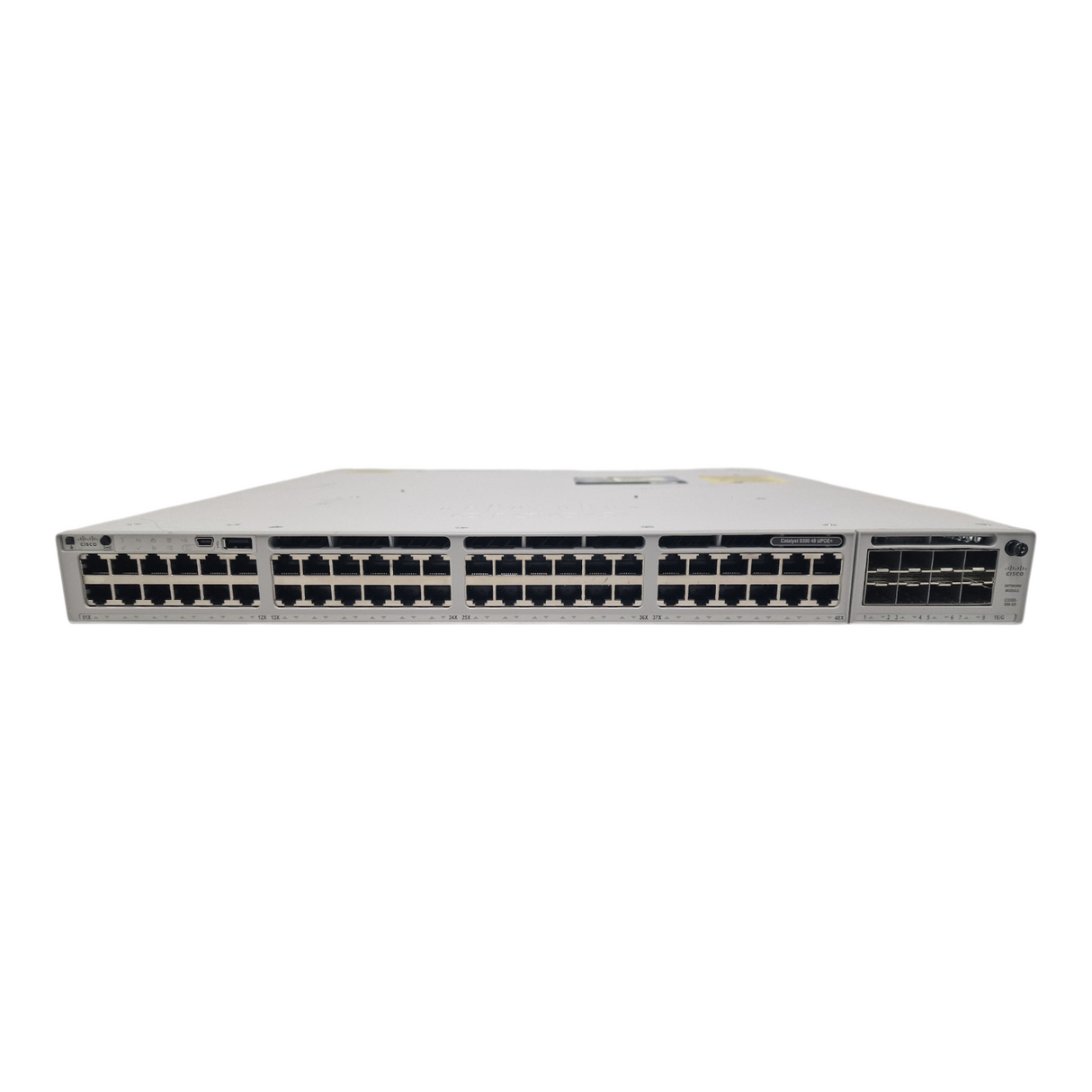 Cisco Catalyst C9300-48H-A 9300 48x 1G PoE+ Network Switch + C9300-NM-8X Module