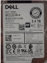 Dell Exos 2.4TB 2.5" 12Gb/s 10k SAS SFF Hard Drive HDD RWR8F in 14th Gen Caddy