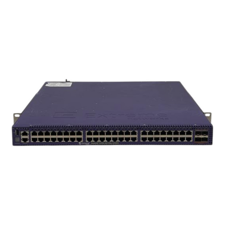 Extreme Networks Summit 48x 1G PoE 4x10G SFP+ F2B Switch X450-G2-48p-10GE4 16179