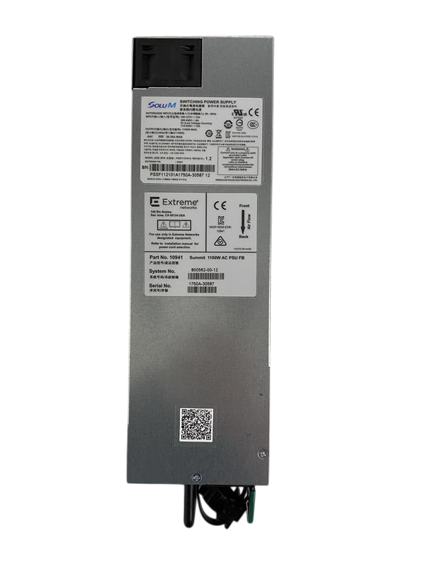 Extreme Networks Summit 1100W AC F2B PSU 10941 800562-00-12 For X450-G2 X460-G2