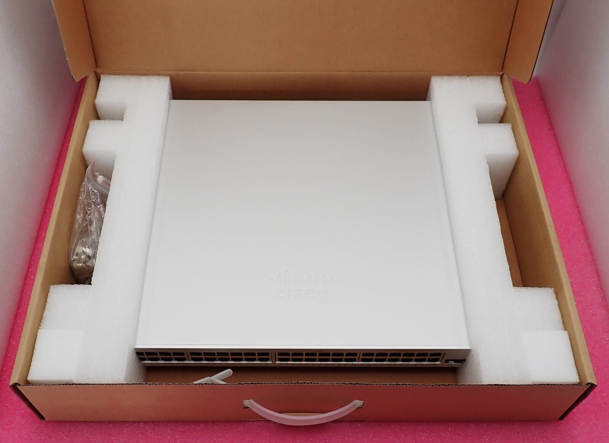 NEW Cisco Meraki MS220-48LP-HW 48x 1GE POE+ 4x 1G SFP 1U Cloud Switch UNCLAIMED