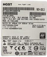 Hitachi HGST 4TB 7.2K SATA 6Gb/s 3.5" LFF HDD HDS724040ALE640 0F14681