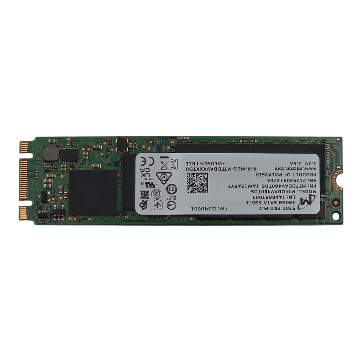 NEW Fujitsu 480GB M.2 SATA 6G RI Non Hot-Plug eTLC SSD S26361-F5787-L480