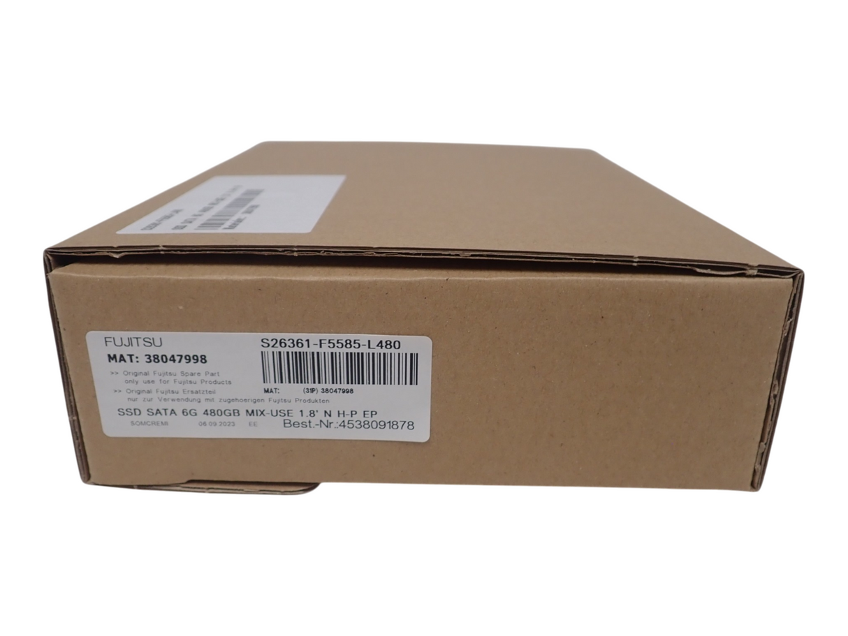 NEW Fujitsu 480GB 1.8" SATA 6G Mixed Use Non Hot Plug SSD S26361-F5585-L480