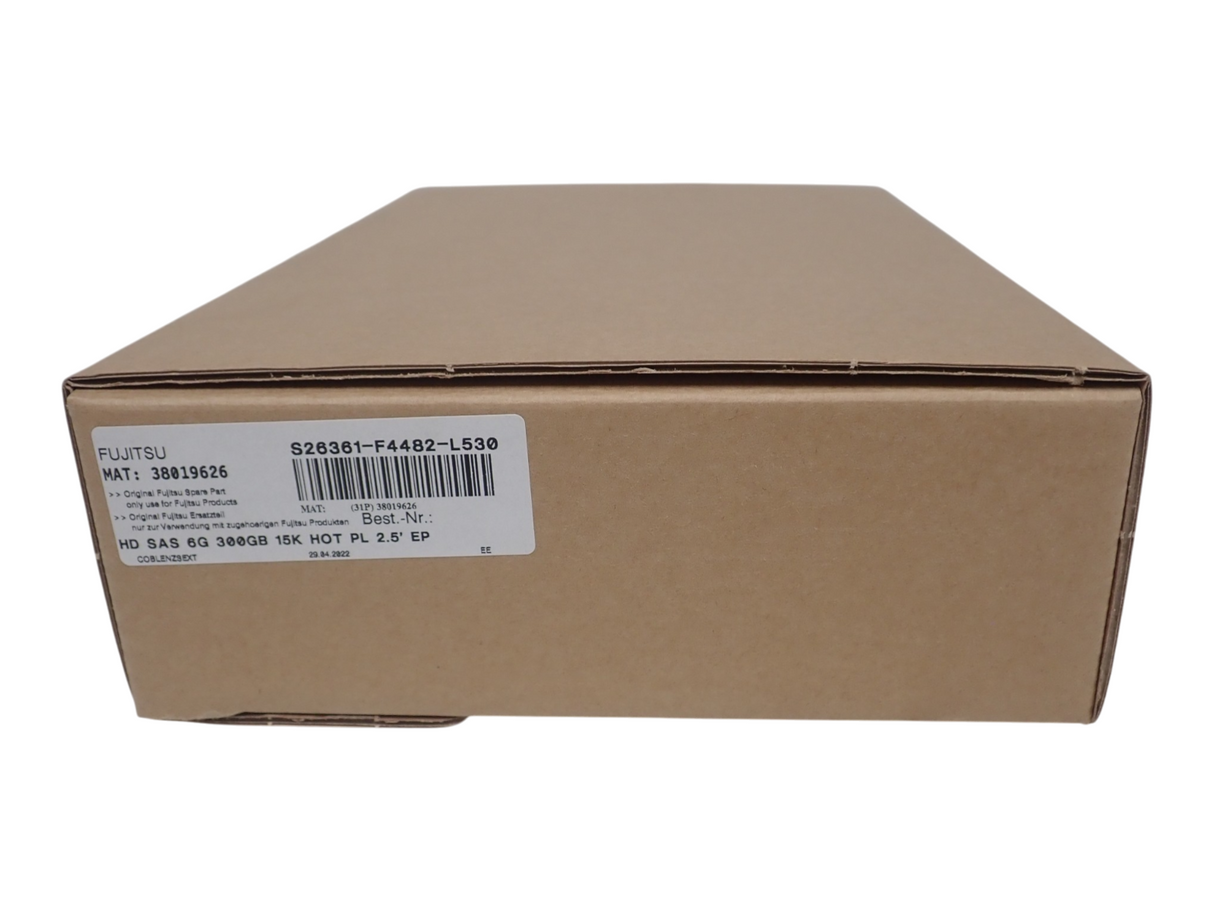 NEW Fujitsu 300GB SAS 6G 15k 2.5" Hot-Plug HDD Hard Drive S26361-F4482-L530