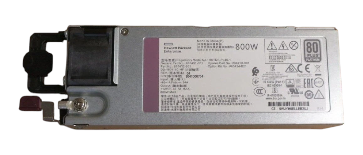 HPE 800W Flex Slot 48VDC 48V DC PSU 866728-001 865434-B21 For ProLiant G10 GEN10