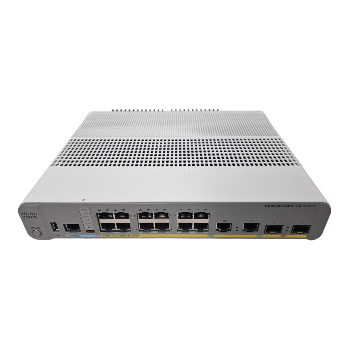 Cisco Catalyst WS-C3560CX-12PD-S 12-Port PoE+ 2x 10G SFP+ Compact Switch