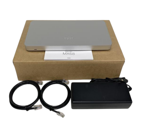 New Cisco Meraki MX68-HW Unclaimed Cloud-Managed Firewall Security Appliance