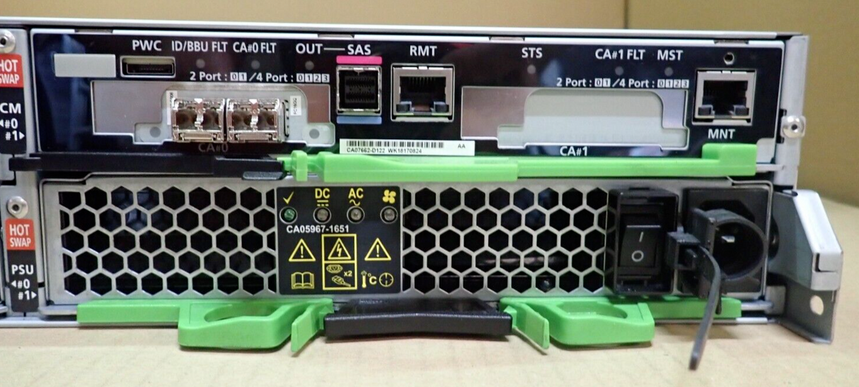 Fujitsu FTS:AF252XF010IN ETERNUS AF250 S2 Dual 16Gb FC Controller 24x 1.92TB SSD