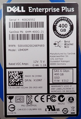 Dell 400GB SAS 6G MU 2.5" Enterprise Plus SSD LB406M X10NT + 12/13th Gen Caddy
