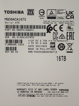 Toshiba 16TB 3.5" 7.2K SATA 6G 512mb LFF Enterprise Hard Drive HDD MG08ACA16TE