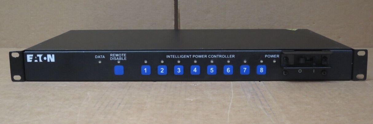 Eaton IPC3401-NET Intelligent Power Control 8x C13 19" Rack 1U PDU Power Bar 12A