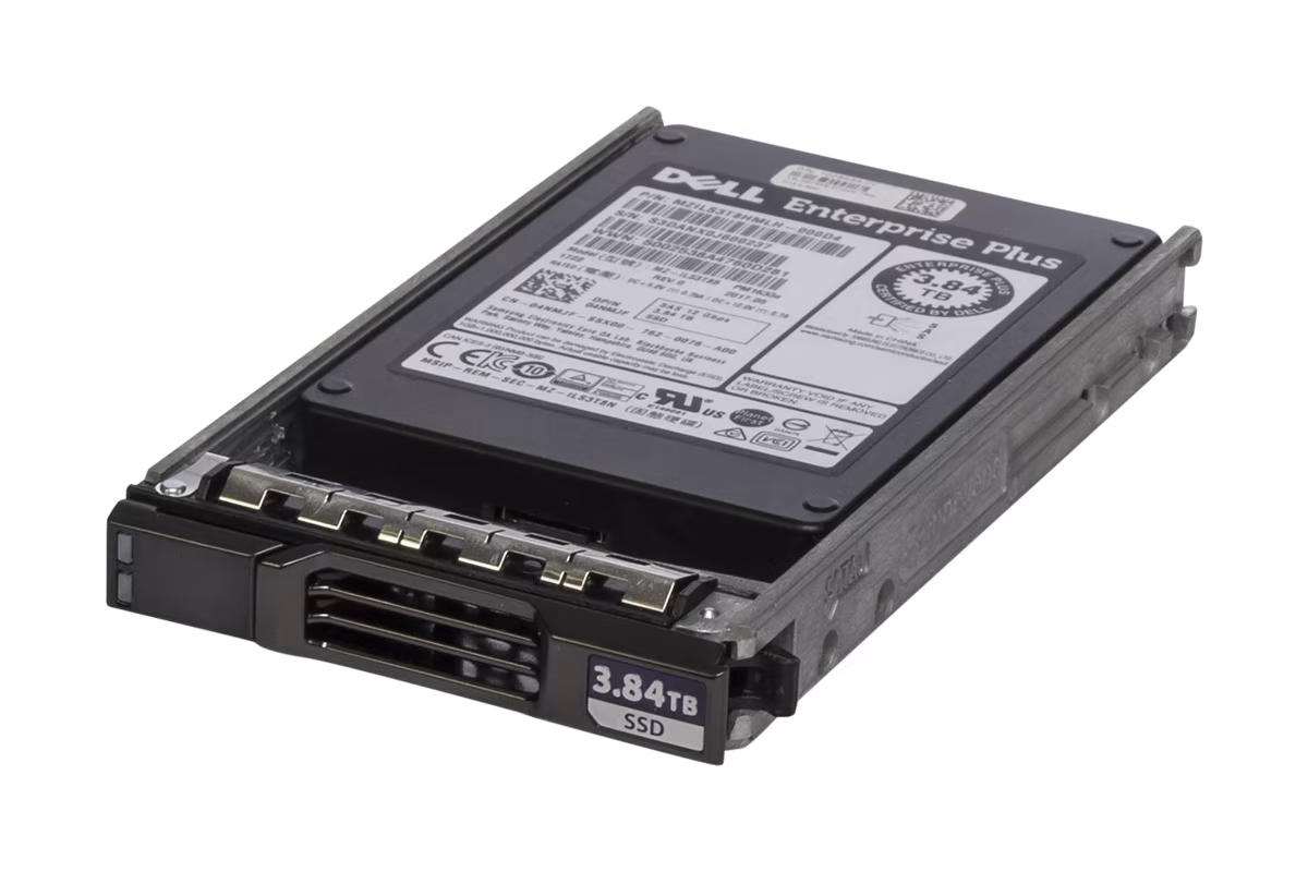 Dell Compellent 3.84TB 12G SAS RI TLC 2.5" SSD MZ-ILS3T8B 4NMJF 04NMJF In Caddy