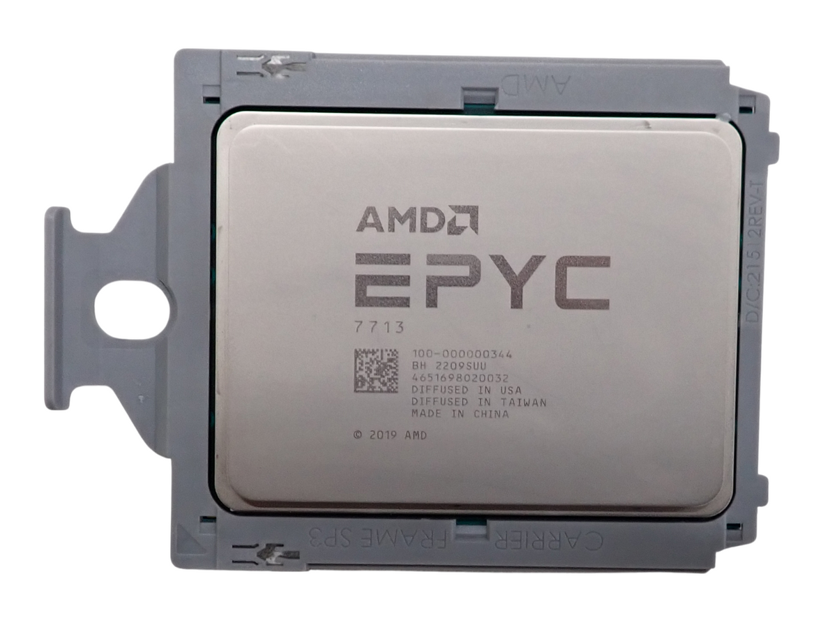 AMD EPYC 7713 64-Core 128-Threads 2GHz 256MB L3 SP3 CPU Processor 100-000000344