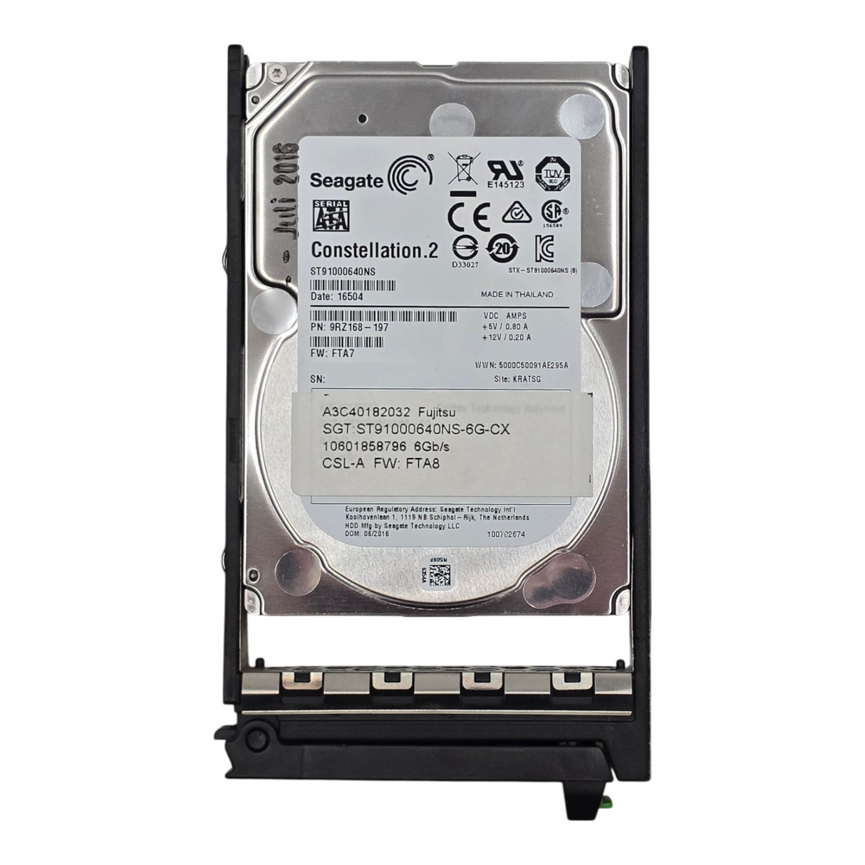 Fujitsu S26361-F3816-L100 1TB 7.2K 6G SATA 2.5" SFF Hot-Plug HDD A3C40182032