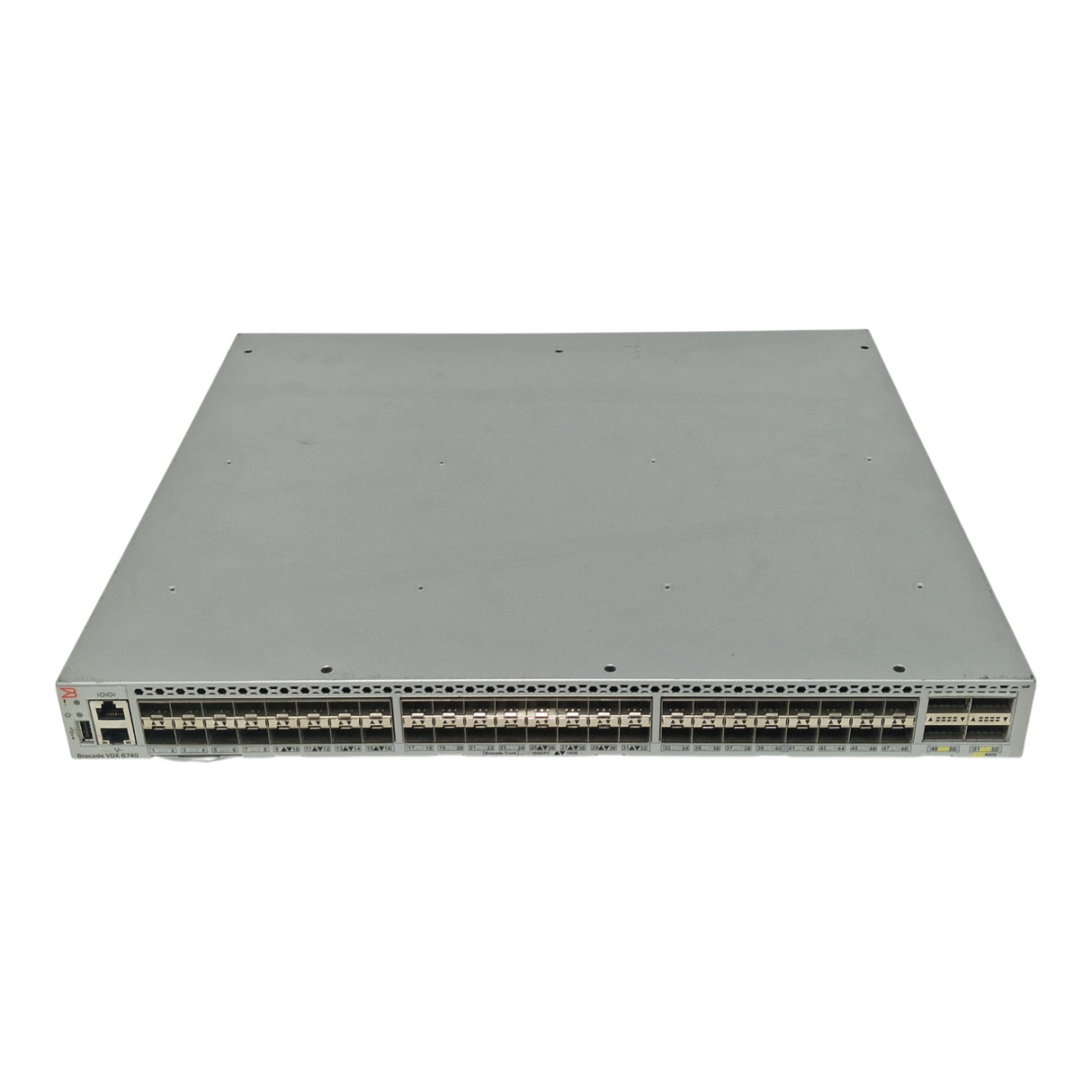 Brocade VDX 6740 48-Port 10GbE SFP+ 4x 40GbE QSFP+ Layer 3 F2B Switch VDX6740