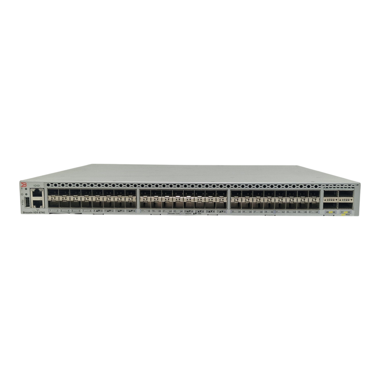 Brocade VDX 6740 48-Port 10GbE SFP+ 4x 40GbE QSFP+ Layer 3 F2B Switch VDX6740