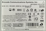 Brocade VDX 6740 48-Port 10GbE SFP+ 4x 40GbE QSFP+ Layer 3 F2B Switch VDX6740
