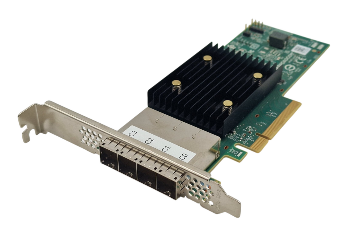 Broadcom 9500-16e 16-Port External 12Gb/s SAS SATA NVMe PCIe HBA 05-50075-00