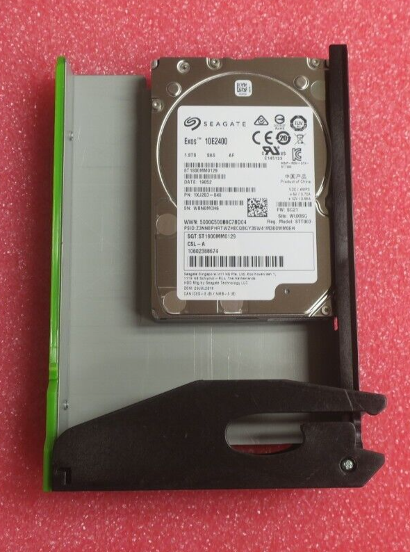 Fujitsu 1.8TB 10K SAS 12G Hard Drive HDD + Eternus JX60 S2 Caddy FTS:ETJ4DE8-L-W