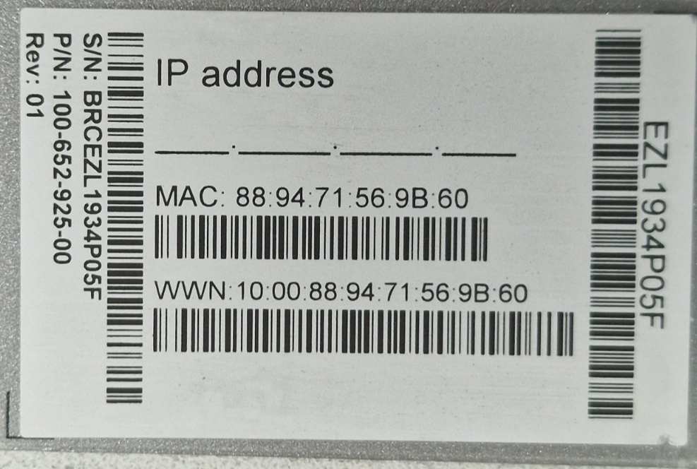 Brocade Dell  DS-6610B G610 24x 32Gb SFP+ (16 Active) FC Switch EM-G610-8-16G-0