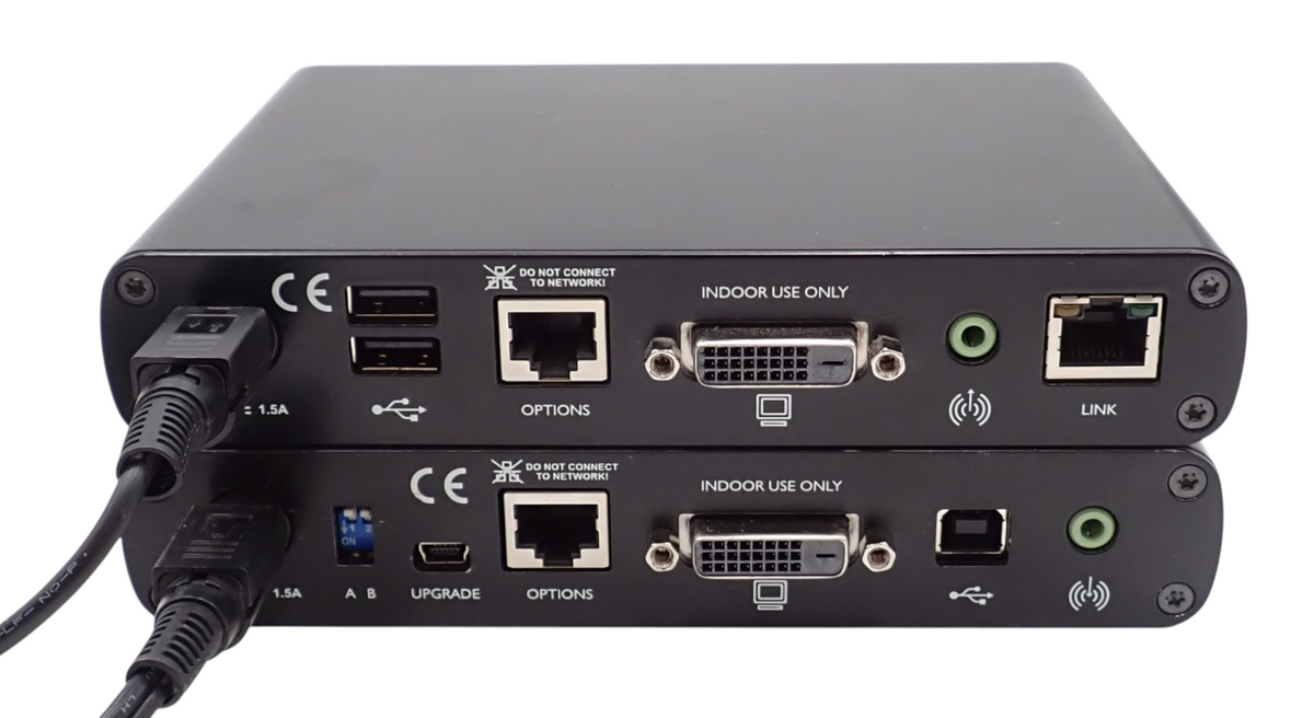 Black Box ACU5700A KVM Extender DVI-D USB Single Head CATX 490FT L & R Units