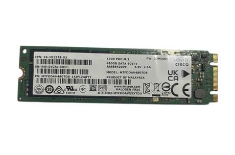 Cisco UCS-M2-I480GB 480GB 6G SATA M.2 SSD Solid State Drive