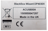 Black Box Wizard DP4030X ACU5800A Dual-Head DP KVM Extender Pair over CATx