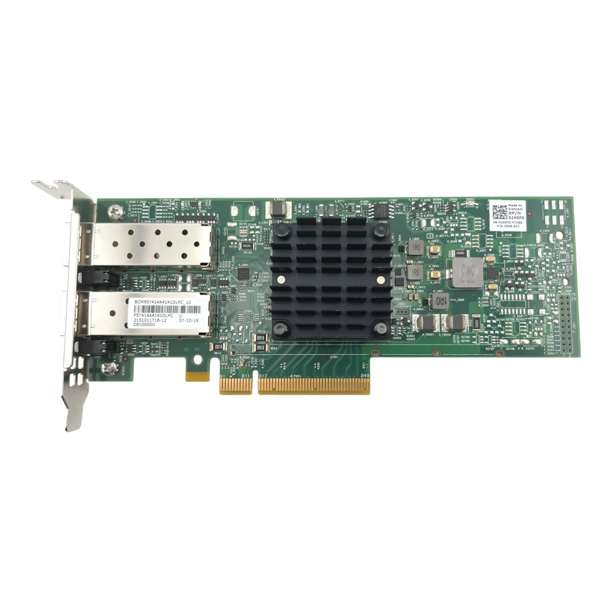 NEW Dell Broadcom 57414 Dual Port 25GbE SFP28 Low Profile Network Adapter 24GFD