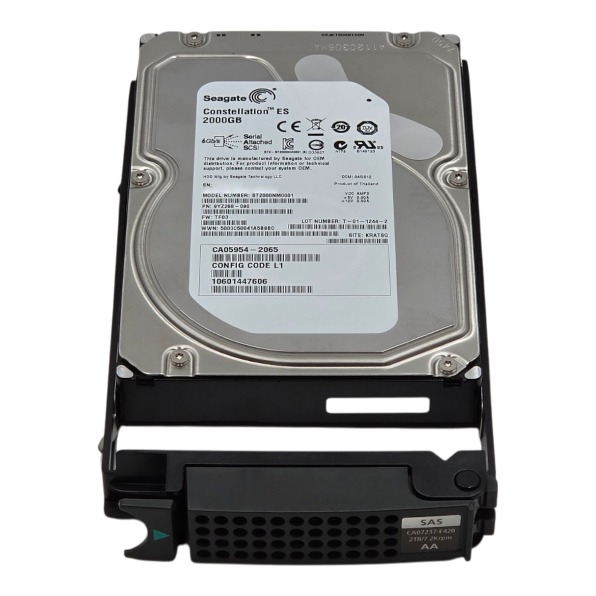 Fujitsu CA07237-E420 2TB 7.2K 6G 64MB SAS 3.5" LFF Hot-Plug HDD ST2000NM0001