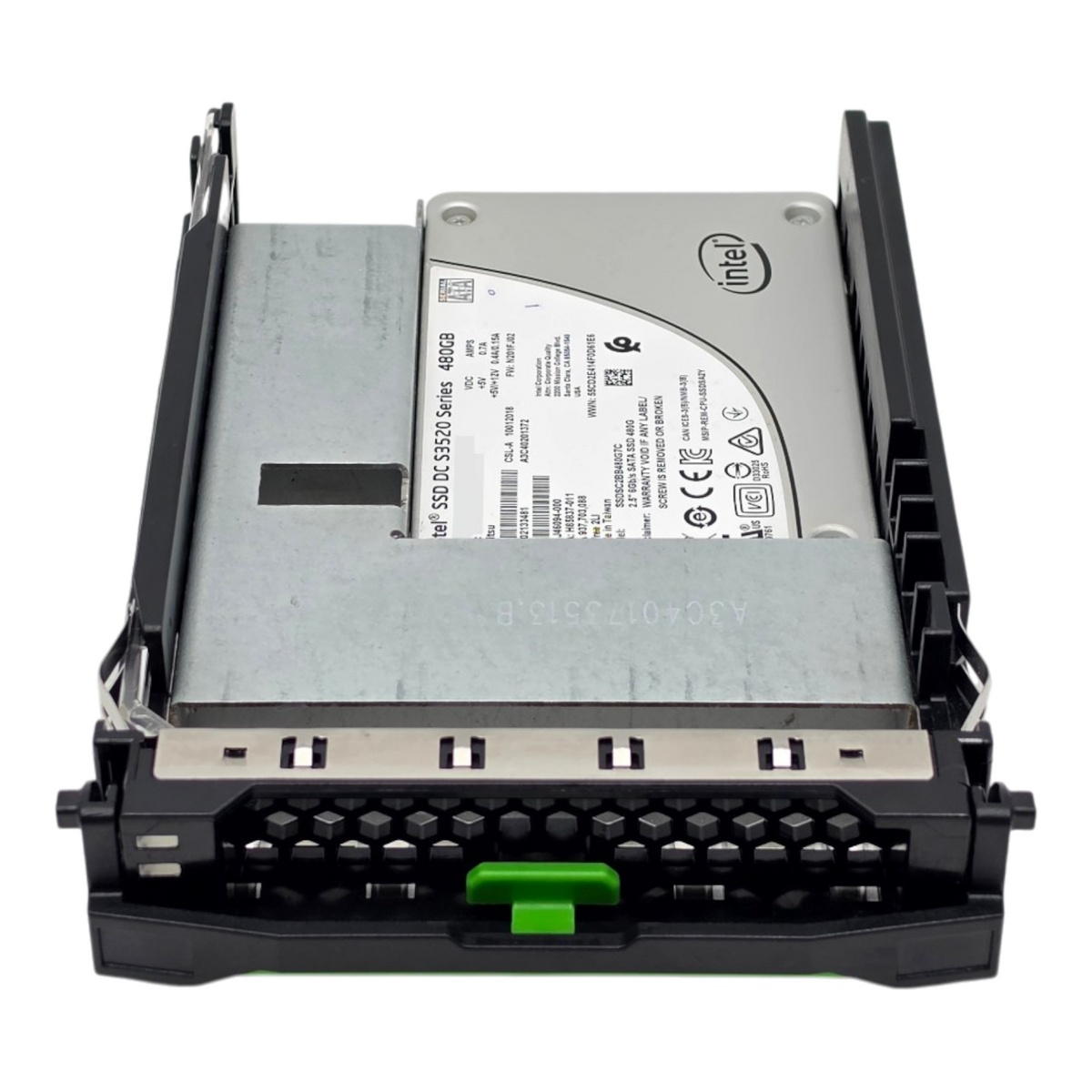 Fujitsu A3C40201372 480GB SATA 6G 2.5" RI MLC SSD S26361-F5632-L480 3.5" Caddy