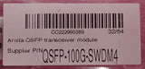 2x NEW Arista 100G MMF 100m QSFP Transceiver Module QSFP-100G-SWDM4 XVR-10167-20