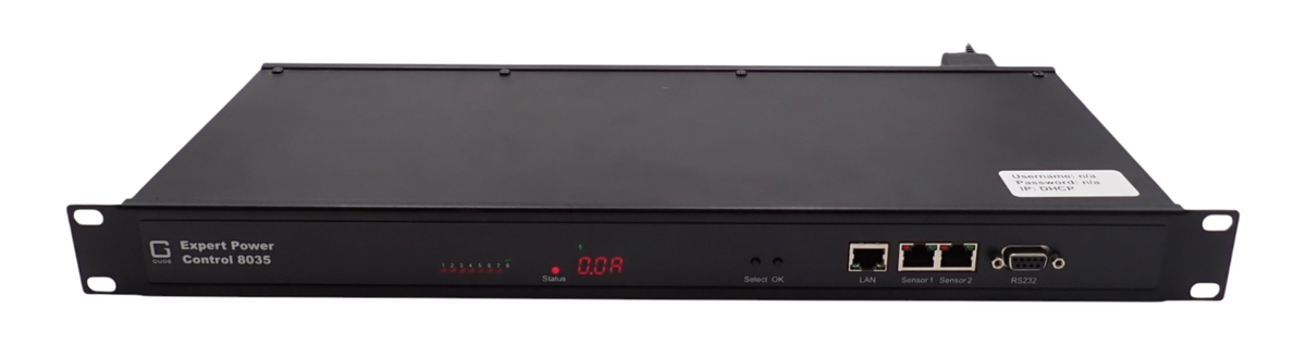 Gude Expert Power Control 8035-1 19" 8-Fold Switched And Outlet-Metered PDU